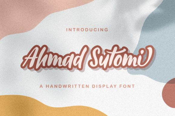 Ahmad Sutomi Script Font for Standout Campaign Visuals