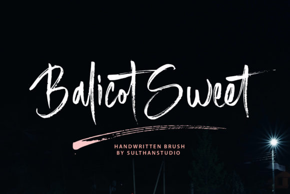 Balicot Sweet Script Font for Creative Web Design