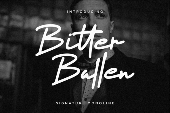 Bitter Ballen Script Font for Handmade Creators