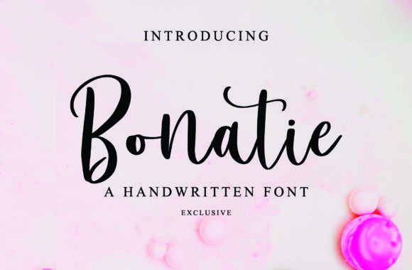 Bonatie Script Font for Creative Editorial Design