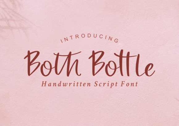 Both Bottle: Elegant Script Handwritten Font for Refined Design