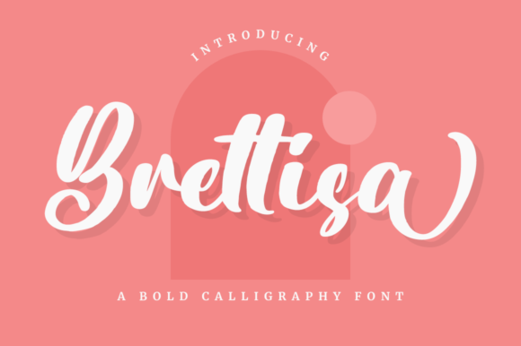 Brettisa Script Font for Elegant Handmade Products