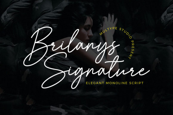 Brilanys Signature Script Font for Handmade Creators