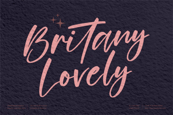 Britany Lovely Script Font for Elegant Branding