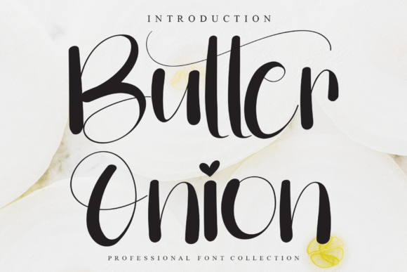 Butter Onion Font for Elegant Branding and Campaign Design
