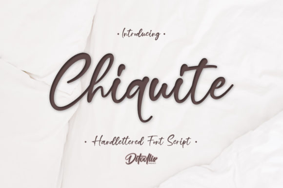 Chiquite Script Font for Creative Campaigns