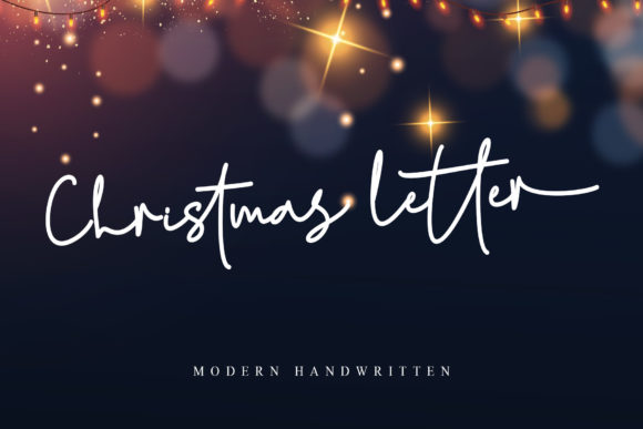 Christmas Letter: A Script Handwritten Font for Elegant Editorial Moments