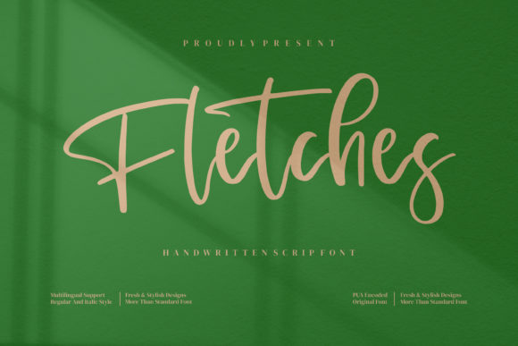 Fletches Script Font for Elegant Handmade Design