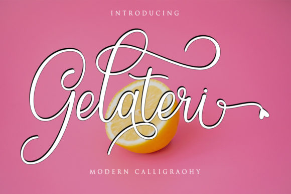 Gelateri Font for Elegant Branding and Handwritten Charm