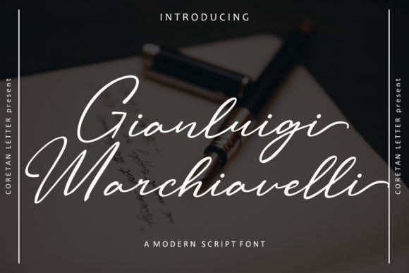 Gianluigi Marchiavelli Font for Elegant Brand Identity