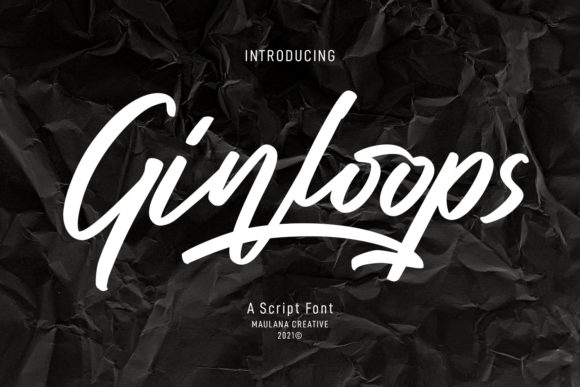 Ginloops Script Font for Elegant Editorial Design