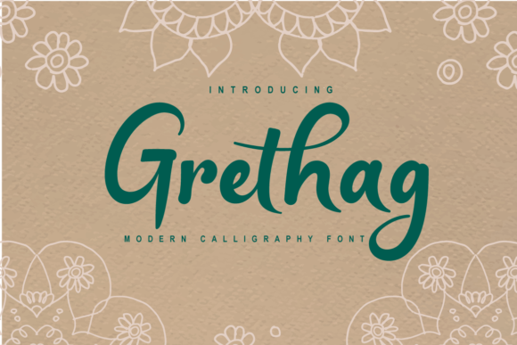 Grethag Script Font for Elegant Brand Campaigns