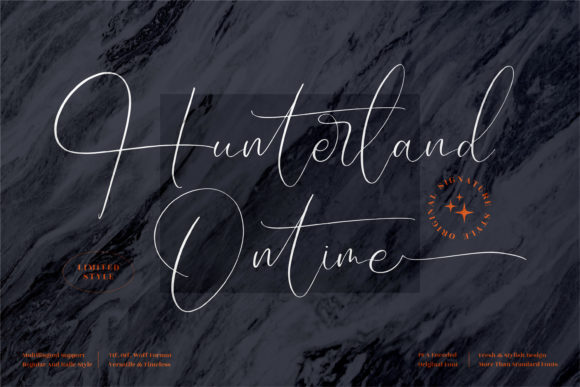Hunterland Ontime Font for Elegant Branding