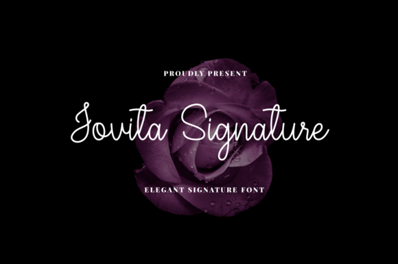 Jovita Signature Font for Elegant Campaign Design