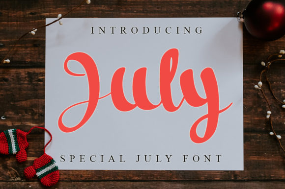 July Script Font for Elegant Brand Identity Design