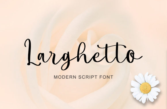 Larghetto: A Graceful Script Font for Elegant Branding