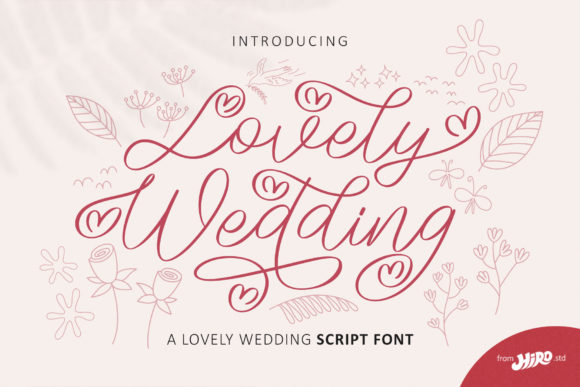 Lovely Wedding Font for Elegant Branding and Handwritten Charm
