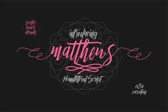 Matthews Script Font for Creative Digital Branding