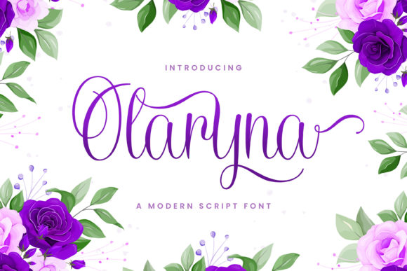Olaryna: A Refined Script Handwritten Font for Elegant Branding