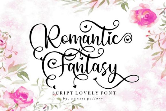 Romantic Fantasy Script Font for Handmade Creators