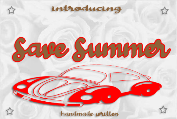 Save Summer Font for Creative Projects