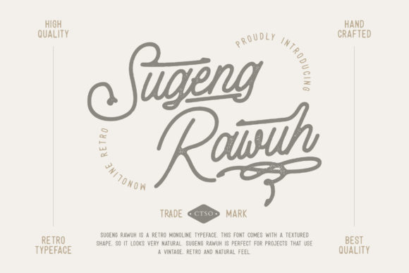 Sugeng Rawuh: A Sophisticated Script Handwritten Font