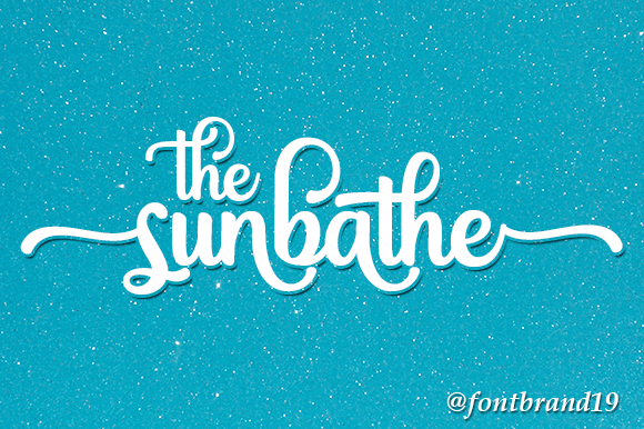 The Sunbathe: Elegant Script Handwritten Font for Designers