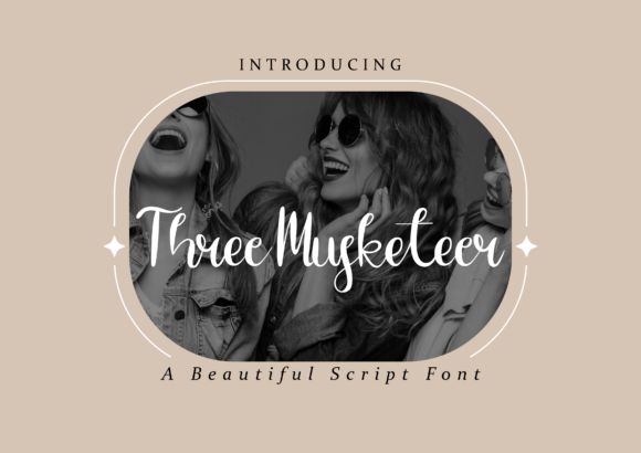 Three Musketeer Script Font for Elegant Branding