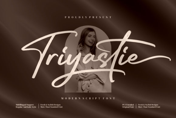 Triyastie Script Font for Playful, Standout Campaigns
