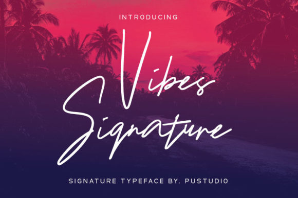Vibes Signature: A Thin Script Font for Elegant Editorial Design