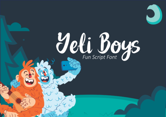 Yeti Boys Script Font for Handmade Creators